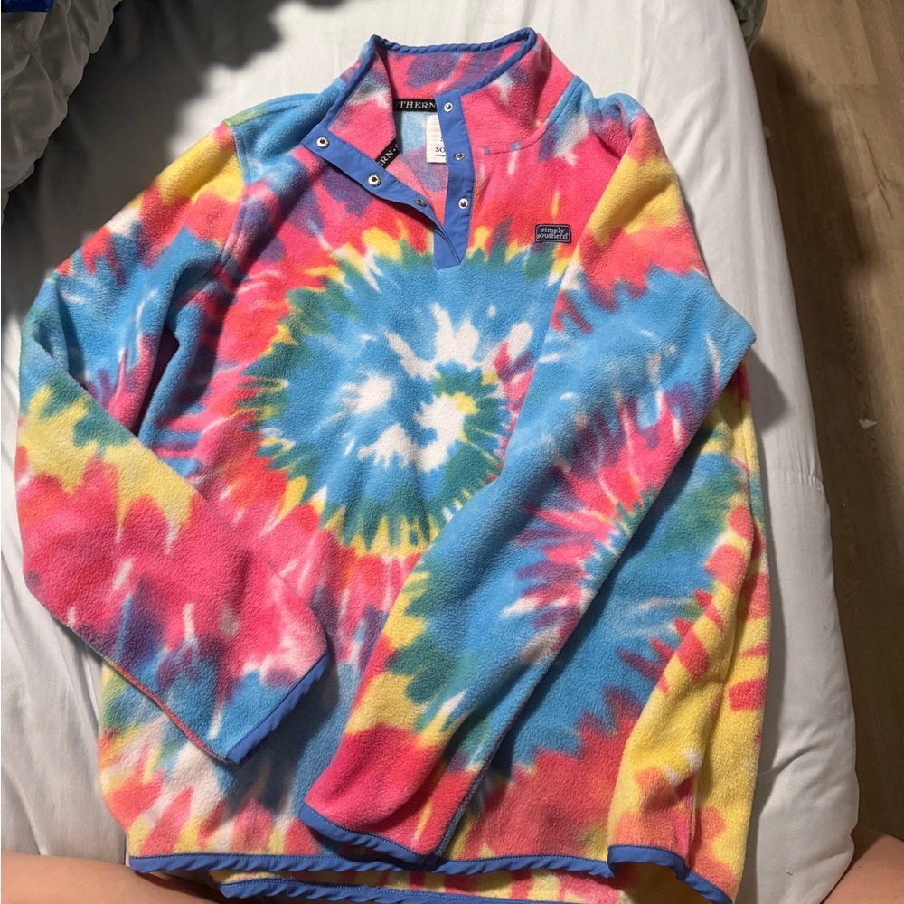 Simply Southern Vibrant Tie-Dye Pullover